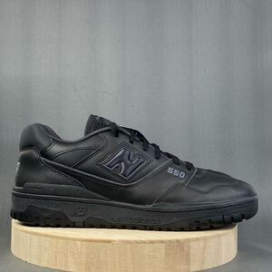 New Balance 550 Triple Black Sneaker shoe with Arch Support mens size 11